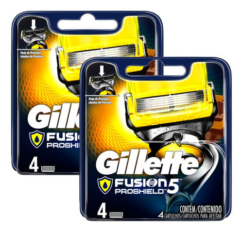 Combo Respuesto Gillette Fusion 5 Proshield 2 x 4 unidades
