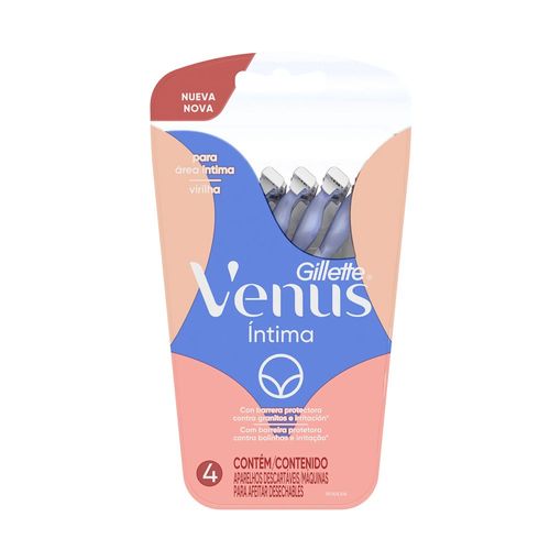 Afeitadora Gillette Venus Intima Mujer 4 unidades