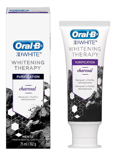 Crema Dental Oral B 3D White Charcoal 75ml