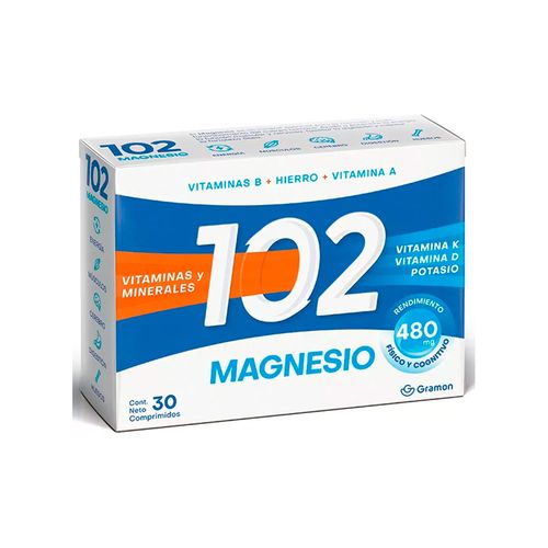 Suplemento Dietario Magnesio 102 30 Comprimidos