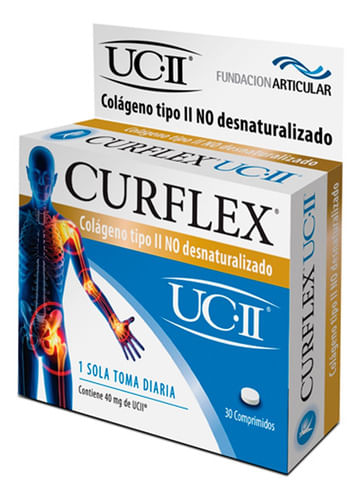 Suplemento Dietario Curflex Colageno Tipo II 30 Comprimidos