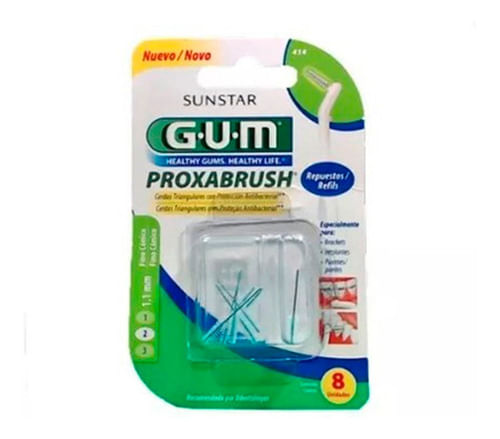 Repuesto Cepillo Interdental Gum 1414 Conico 8 unidades