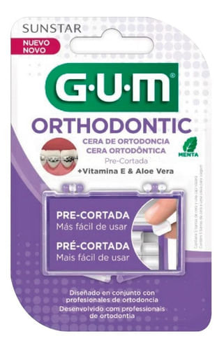 Cera Bucal Gum Orthodontic Menta 5 Barras