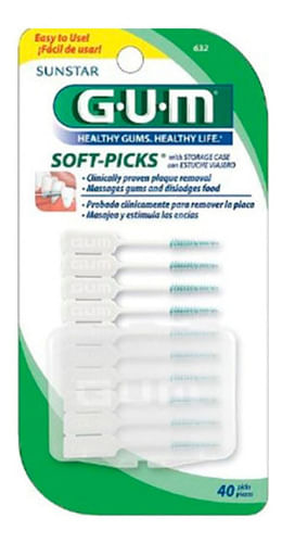 Palillos Interdentales Gum Soft Picks 40 unidades