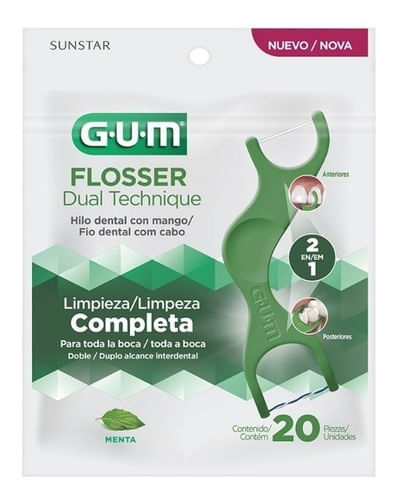 Hilo Dental Gum Floosers Tenica Dual 20 unidades