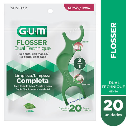 Hilo Dental Gum Floosers Tenica Dual 20 unidades