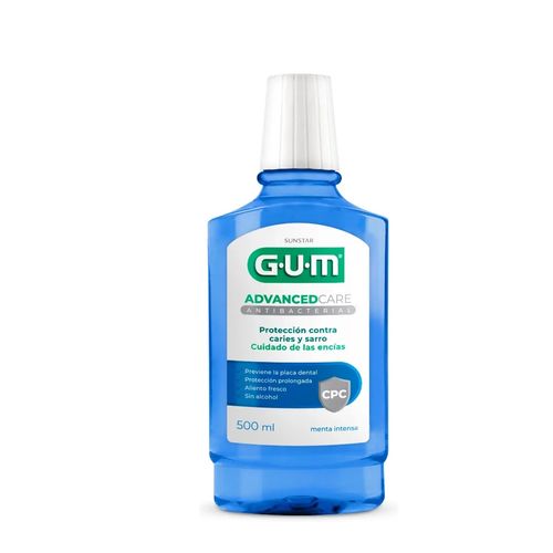 Enjuague Bucal Gum Advanced Care Menta Intensa 500ml