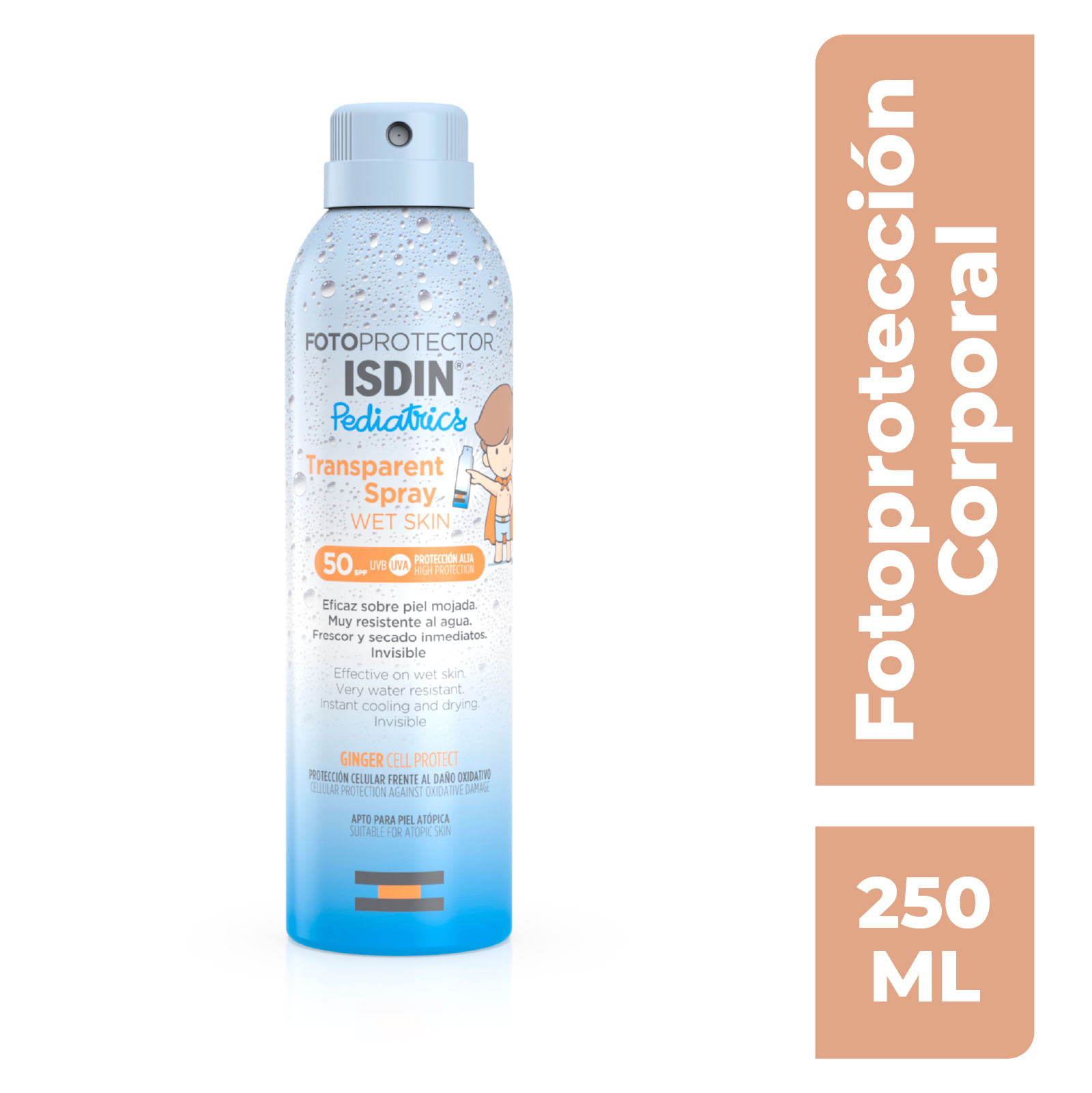 Protector Solar Corporal Isdin Spray Fps50 250ml Isdin Fotop50 Ped Spr 250Ml