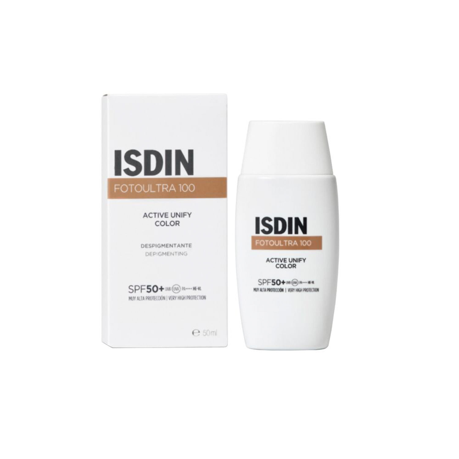 Protector Solar Facial Isdin Active Unify Color Fps50 50ml Isdin Foto F99 U Ac Un Co 50Ml