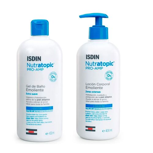 Combo Isdin Nutratopic 400ml Gel y Locion