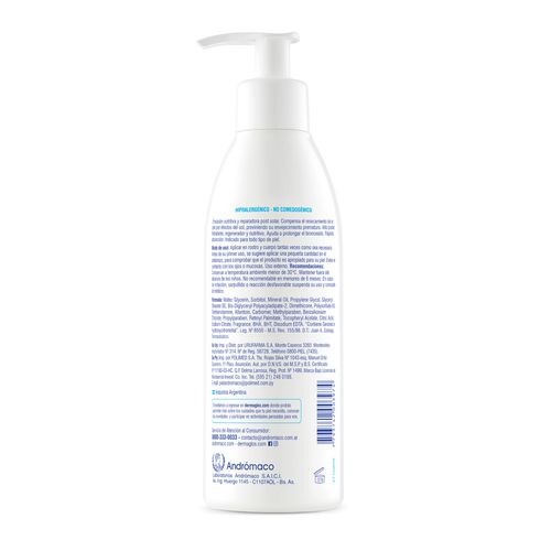 Emulsion Hidratante Reparadora Dermaglos Post Solar 300ml