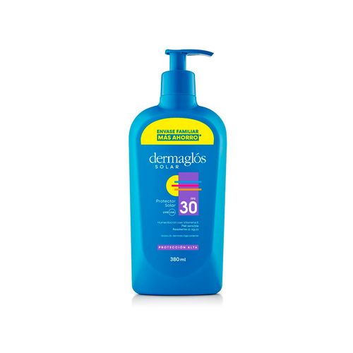 Protector Solar Corporal Envase Familiar Dermaglos FPS 30 380ml