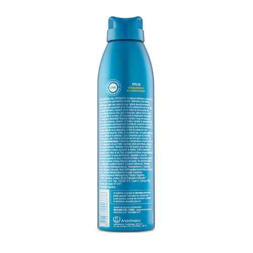 Protector Solar Spray Continuo Invisible Dermaglos FPS 50 170ml