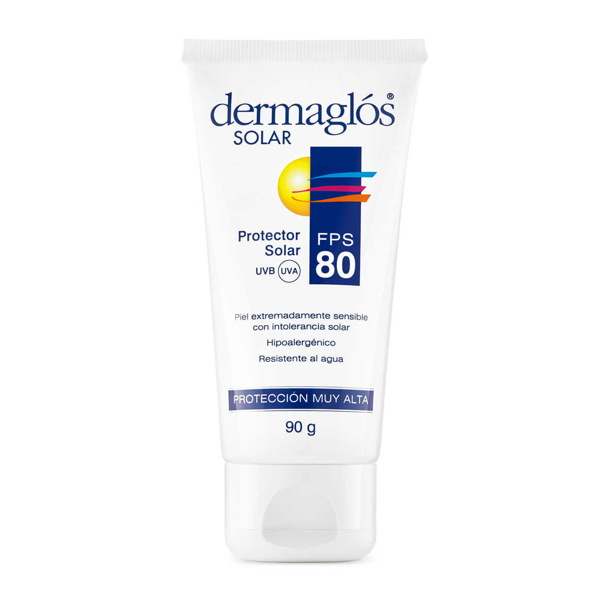 Protector Solar Dermaglos FPS 80 90ml Dermaglos Solar Fps80 90Gr