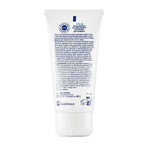 Protector Solar Dermaglos FPS 80 90ml