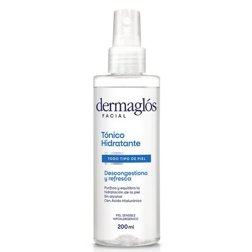 Tonico Hidratante Facial Dermaglos 200ml