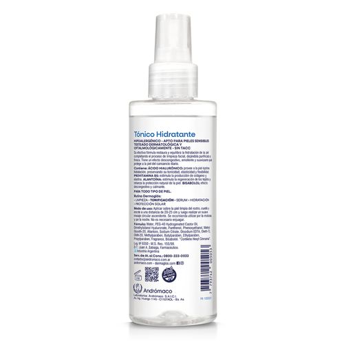 Tonico Hidratante Facial Dermaglos 200ml