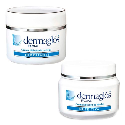 Combo Crema Dermaglos Facial Dia y Noche