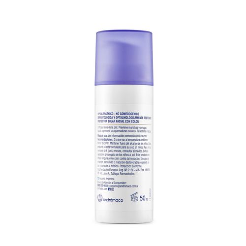Protector Solar Facial Crema Dermaglos FPS 50 Tono Claro 50g
