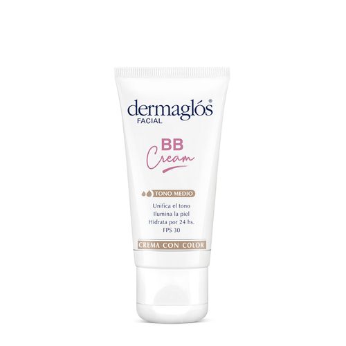 Crema Facial Dermaglos BB Cream Tono Medio 50g