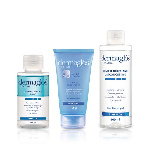Combo Dermaglos Limpieza Piel Normal 3 Unidades