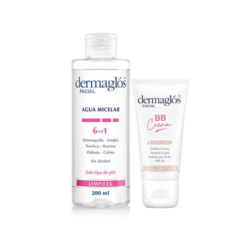 Combo Rutina Express Dermaglos BB Cream Tono Claro