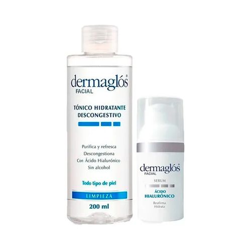 Combo Dermaglos Serum Hialuronico y Tonico 200ml