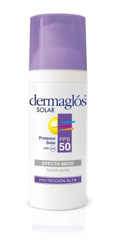 Protector Solar Efecto Seco Matificante Dermaglos FPS 50 50g