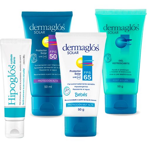 Combo Familiar Dermaglos Proteccion Solar