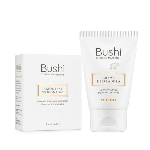 Combo Bushi Crema Calendula y Pezoneras