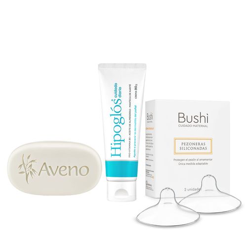 Combo Aveno Jabon, Pezoneras Bushi e Hipoglos 90gr