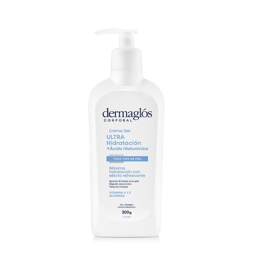 Crema Gel Corporal Dermaglos Ultra Hidratacion + Acido Hialuronico 300g