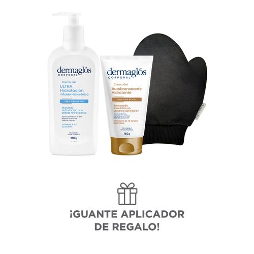 Combo Autobronceante Dermaglos y Ultra Hidratacion