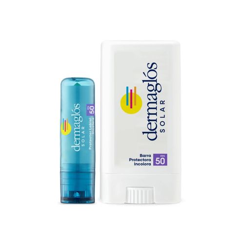 Combo Protector Solar Dermaglos Fps50 Barra y Labial