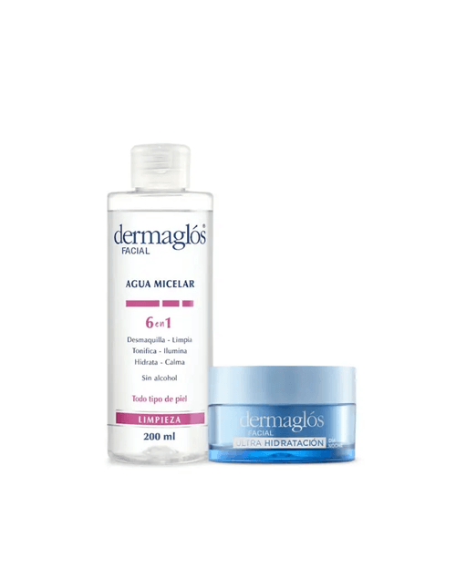 Combo Facial Dermaglos Rutina de Dia Ultra Hidratacion