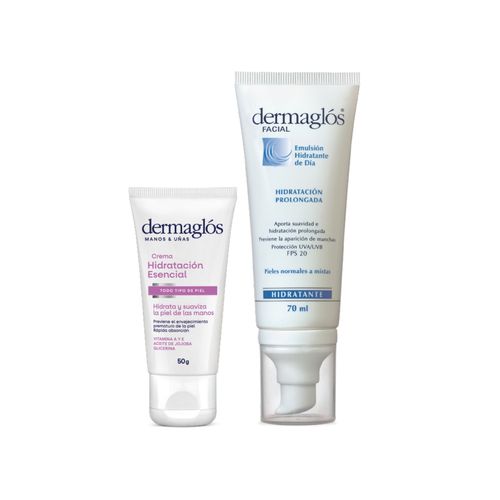 Combo Facial y Manos Dermaglos Hidratacion Esencial