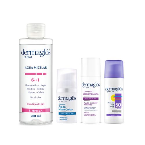 Rutina Dermaglos Completa con Crema Despigmentante