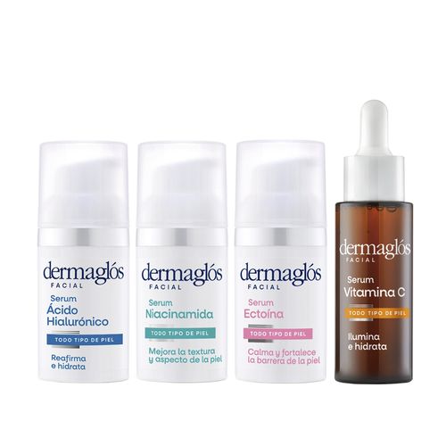 Combo Facial Dermaglos Serums Completo