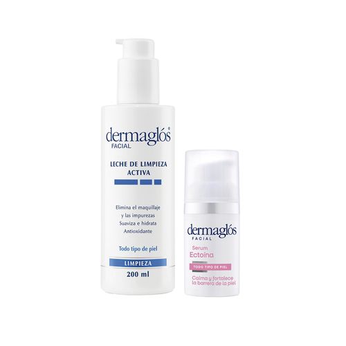 Combo Facial Dermaglos Leche de Limpieza y Serum Ectoina