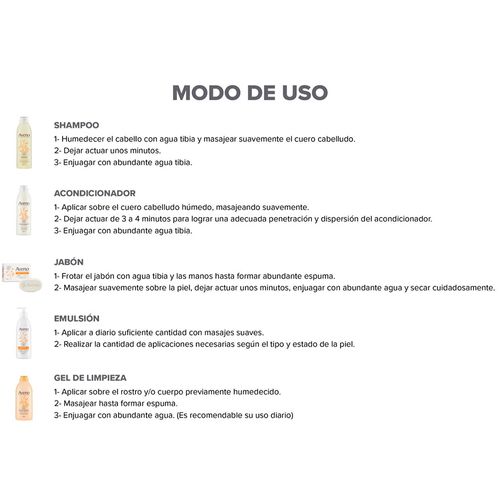 Combo Cuidado Facial Corporal Aveno Pieles Sensibles