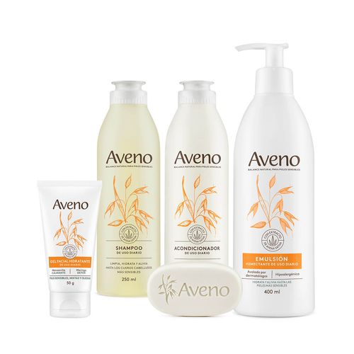 Combo Cuidado Corporal y facial Aveno Piel Sensible