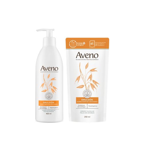 Combo Emulsion Aveno 400ml y Refill