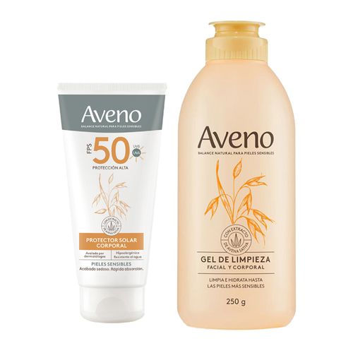 Combo Aveno Limpieza y Protector Solar Corporal Fps50