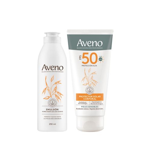 Combo Aveno Hidratacion y Proteccion Corporal Emulsion 250ml