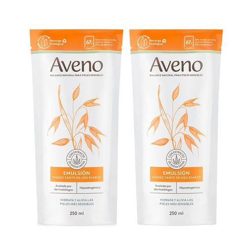 Combo Emulsion Aveno Refill 250ml 2 unidades