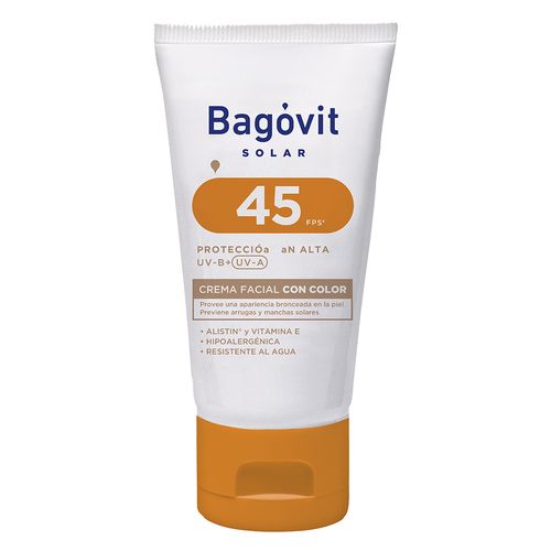 Protector Solar Facial Bagovit Color Fps40 50ml
