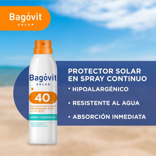 Protector Solar Spray Bagovit Fps40 170ml