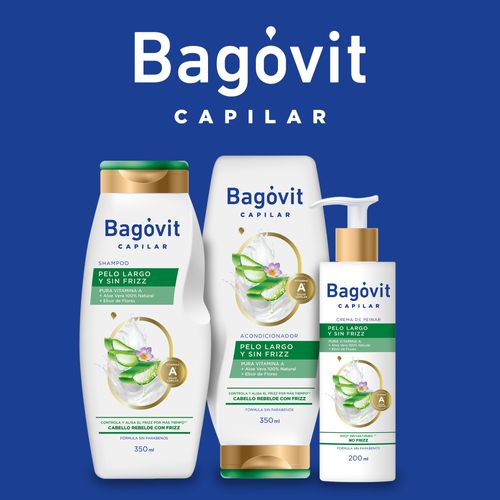 Shampoo Bagovit Capilar Largo Sin Frizz 350ml