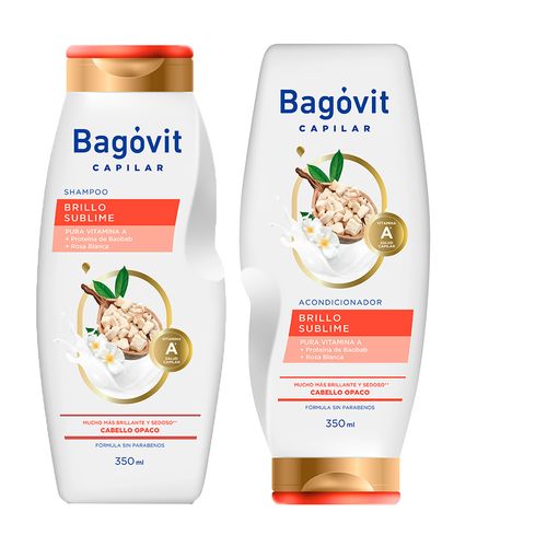 Combo Capilar Bagovit Brillo Sublime Shampoo y Acondicionador