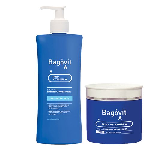 Combo Bagovit Emulsion Extra Seca y Crema Classic A
